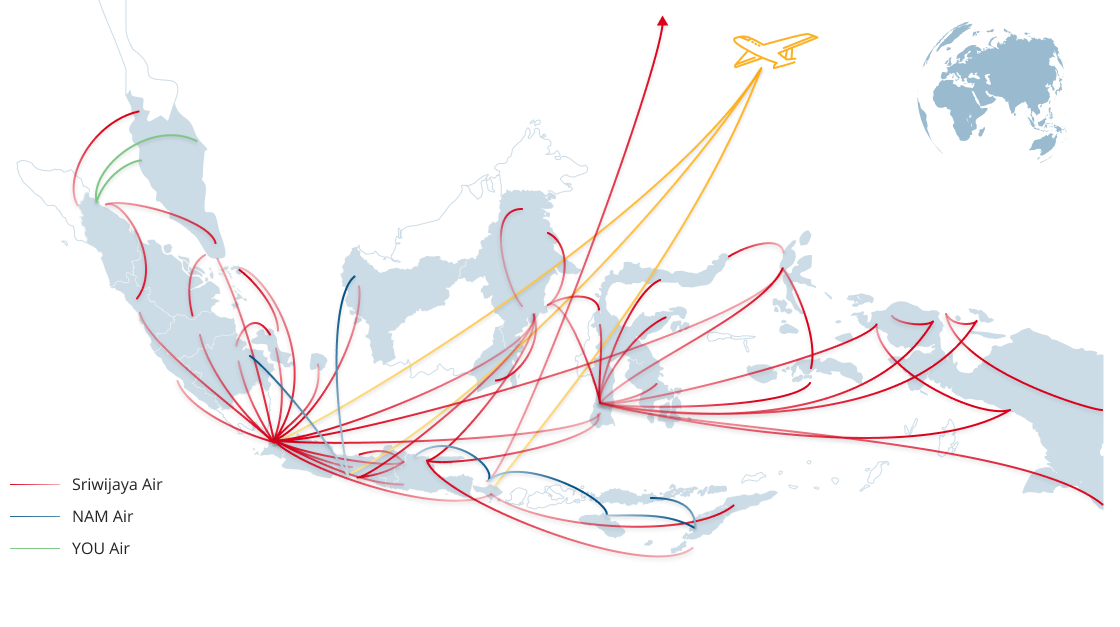 Map of Air Service
