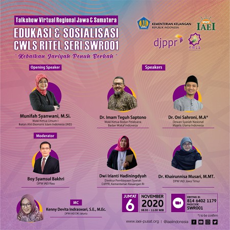 Talkshow Virtual Regional Jawa dan Sumatera Edukasi dan Sosialisasi CWLS Ritel Seri SWR001