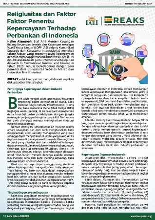 BREAKS IV: Religiusitas dan Faktor-Faktor Penentu Kepercayaan Terhadap Perbankan di Indonesia
