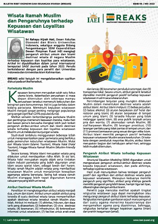 BREAKS VII: Wisata Ramah Muslim dan Pengaruhnya Terhadap Kepuasan dan Loyalitas Wisatawan